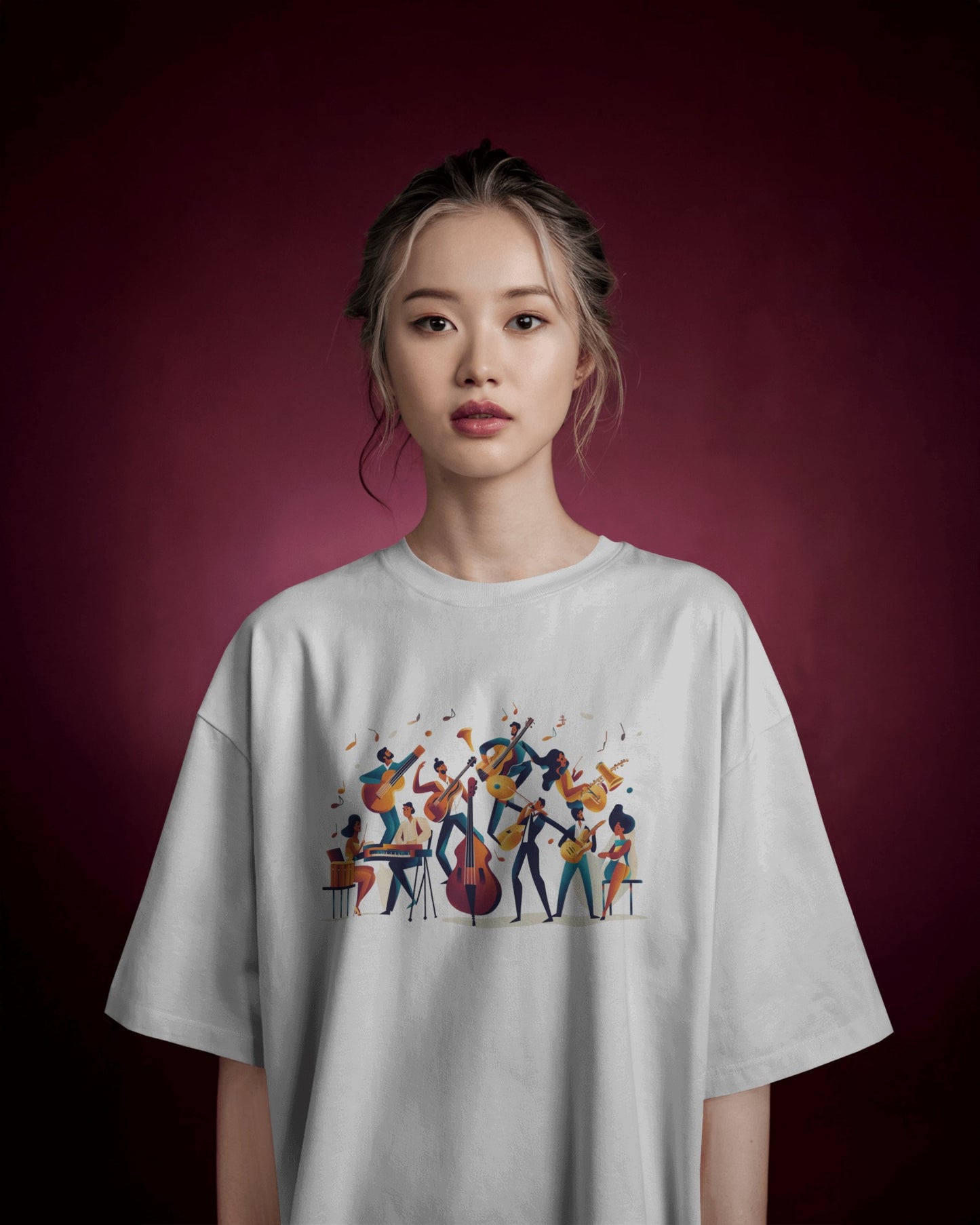 Salsa Orchestra T-Shirt | Latin Band Illustration | Musician Dance Art | Unisex Vibrant Music Tee | Studio Practice Wear | Dance Lifestyle