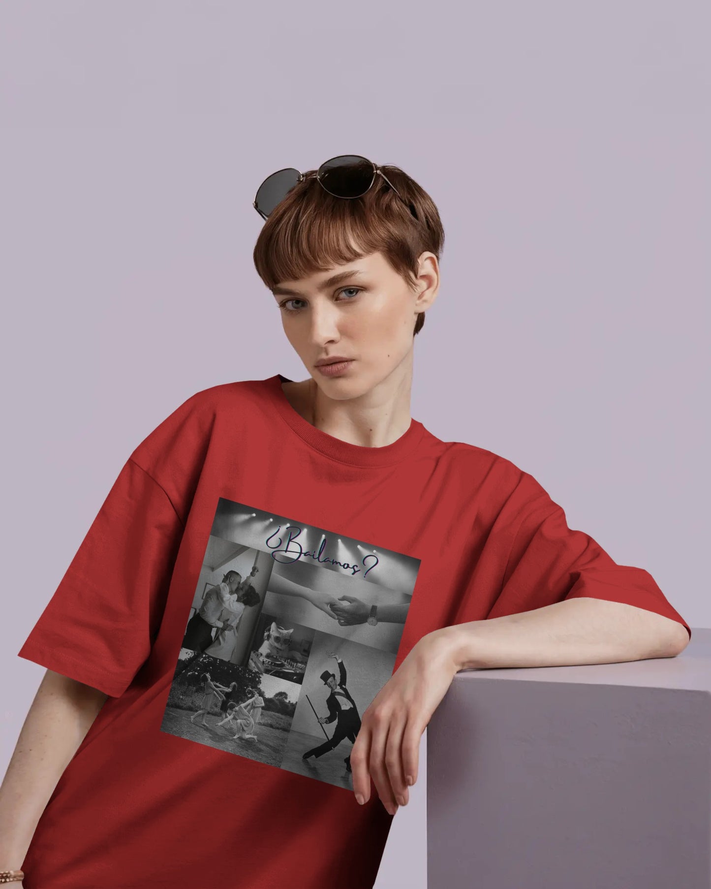 Bailamos Dance Collage T-shirt | DJ Cat Latin Dance Moments | Vintage Dance Couples | Matching Dance Tops | Dance Lifestyle | Practice Tee