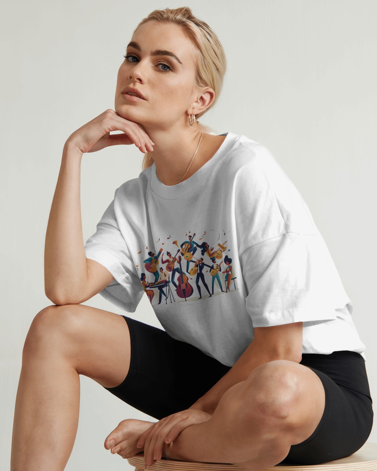 Salsa Orchestra T-Shirt | Latin Band Illustration | Musician Dance Art | Unisex Vibrant Music Tee | Studio Practice Wear | Dance Lifestyle
