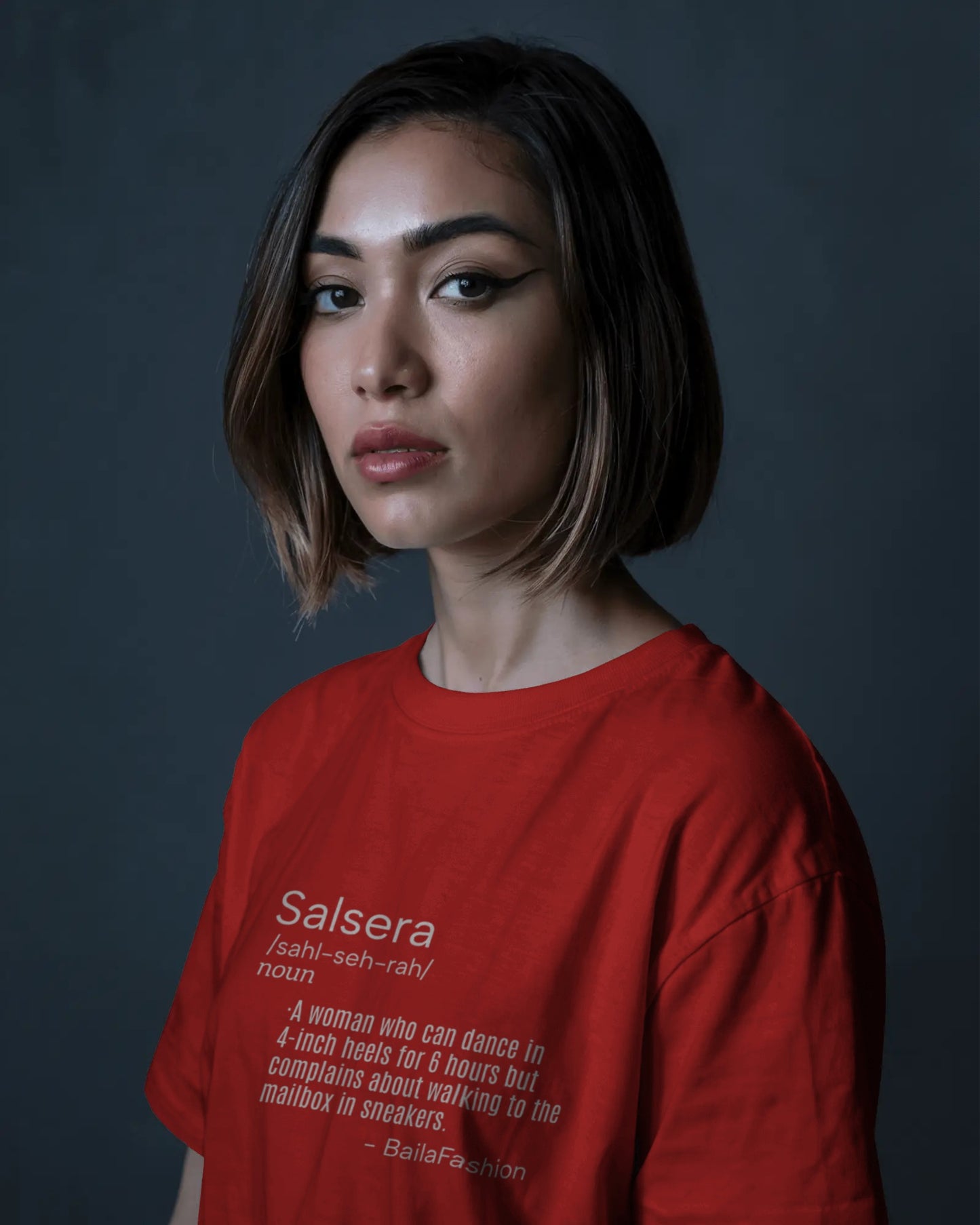 SALSERA Definition T-Shirt | Funny Salsa Dance Tee | High Heels vs Sneakers | Latin Dancing Humor | Women's Dancer Gift | Studio Daily Wear