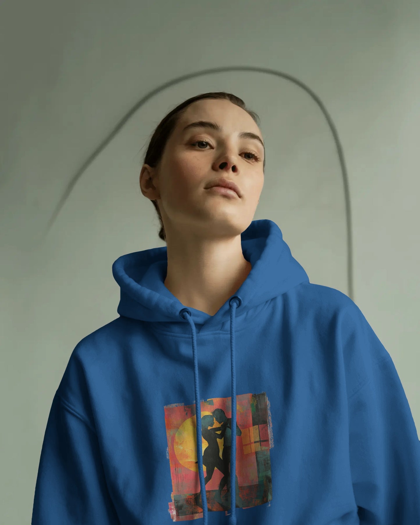 Sunset Connection Hoodie | Latin Dance Silhouette Art | Salsa Bachata Dancer Gift | Vibrant Dance Embrace | BailaFashion Dance Lifestyle