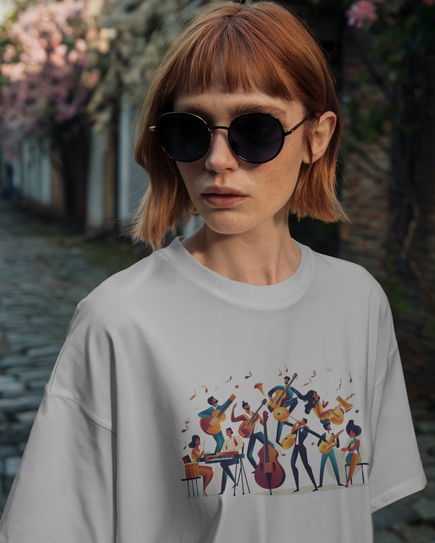 Salsa Orchestra T-Shirt | Latin Band Illustration | Musician Dance Art | Unisex Vibrant Music Tee | Studio Practice Wear | Dance Lifestyle