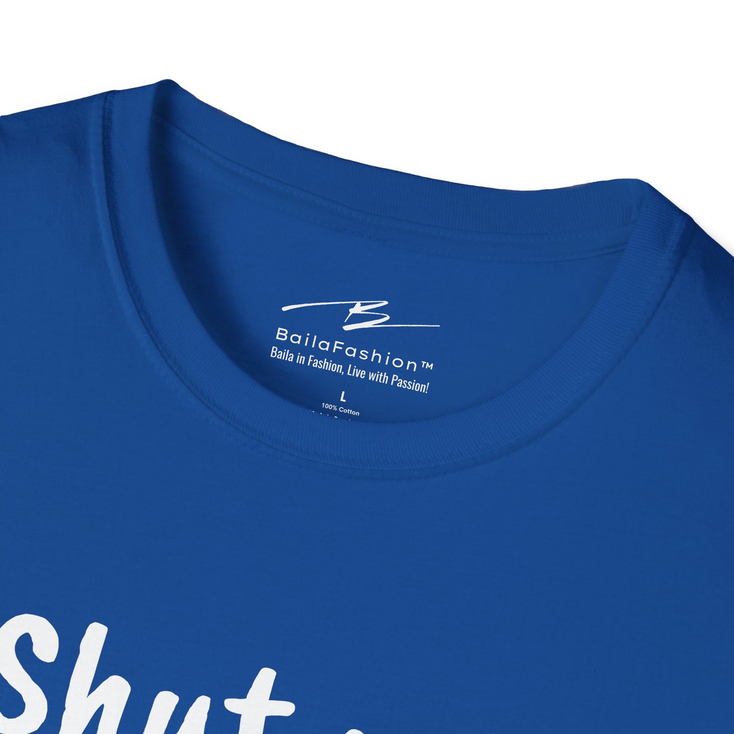 Shut Up and FOLLOW! T-Shirt | Leader's Dance Humor N Attitude | Bad Ass Back Print | Salsa Bachata Streetwear | Playful Couple Tee