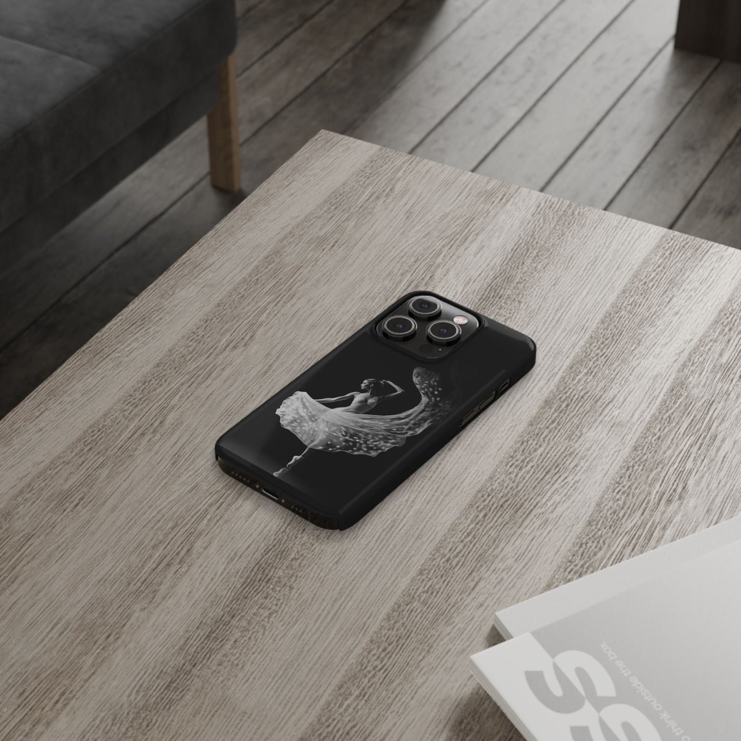 Dancer's Celestial Flow iPhone Case | Ballet Elegance Phone Protection | Starlit Performance Art | Dance Lifestyle | BailaFashion