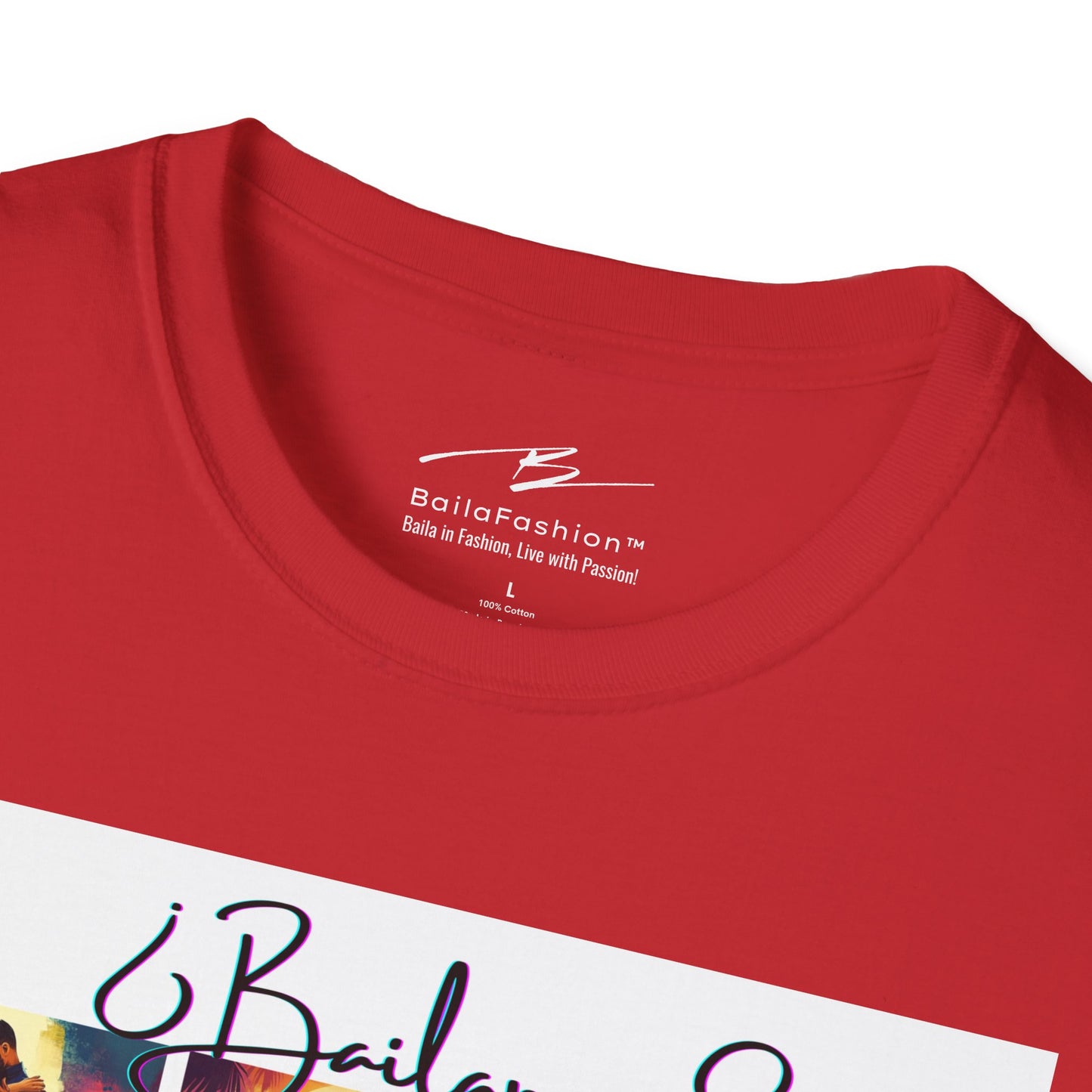 Bailamos? Latin Dance Collage T-Shirt | DJ Dog Salsa Bachata Scenes | Vibrant Dance Art | BailaFashion Streetwear | Dance Practice Tee