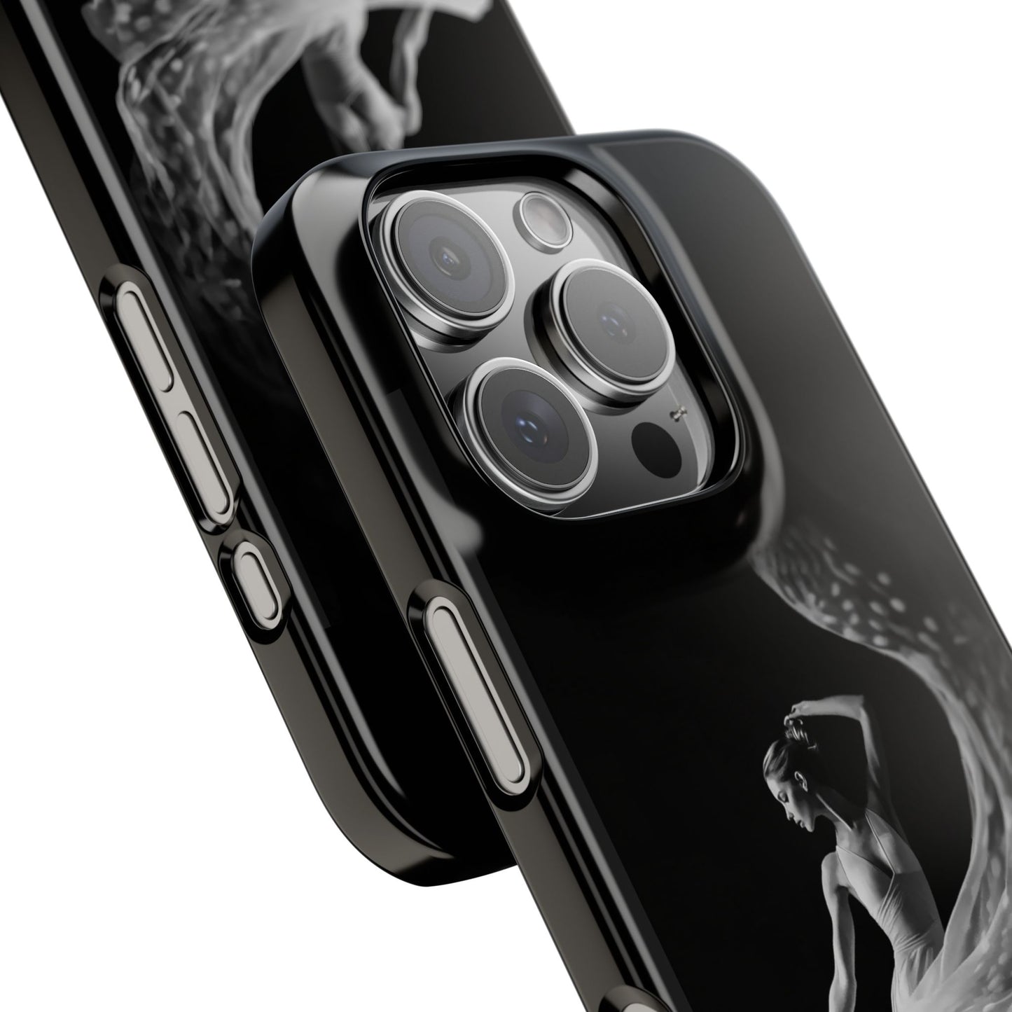 Dancer's Celestial Flow iPhone Case | Ballet Elegance Phone Protection | Starlit Performance Art | Dance Lifestyle | BailaFashion