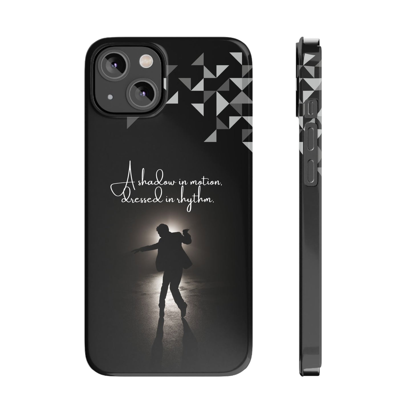 Shadow Dancer iPhone Case | Rhythm in Motion Art | Geometric Dance Silhouette | BailaFashion Dance Lifestyle