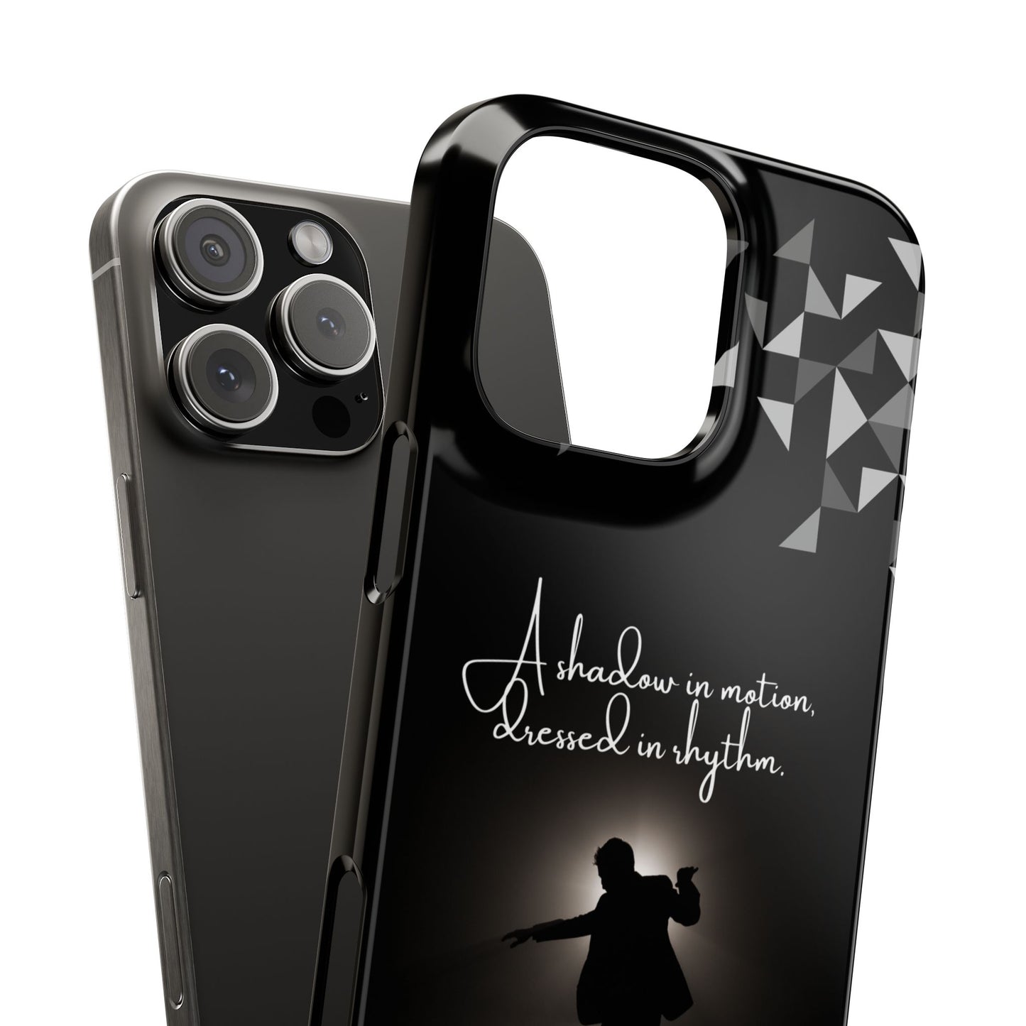Shadow Dancer iPhone Case | Rhythm in Motion Art | Geometric Dance Silhouette | BailaFashion Dance Lifestyle
