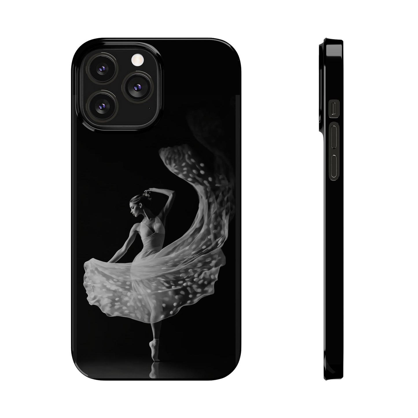Dancer's Celestial Flow iPhone Case | Ballet Elegance Phone Protection | Starlit Performance Art | Dance Lifestyle | BailaFashion