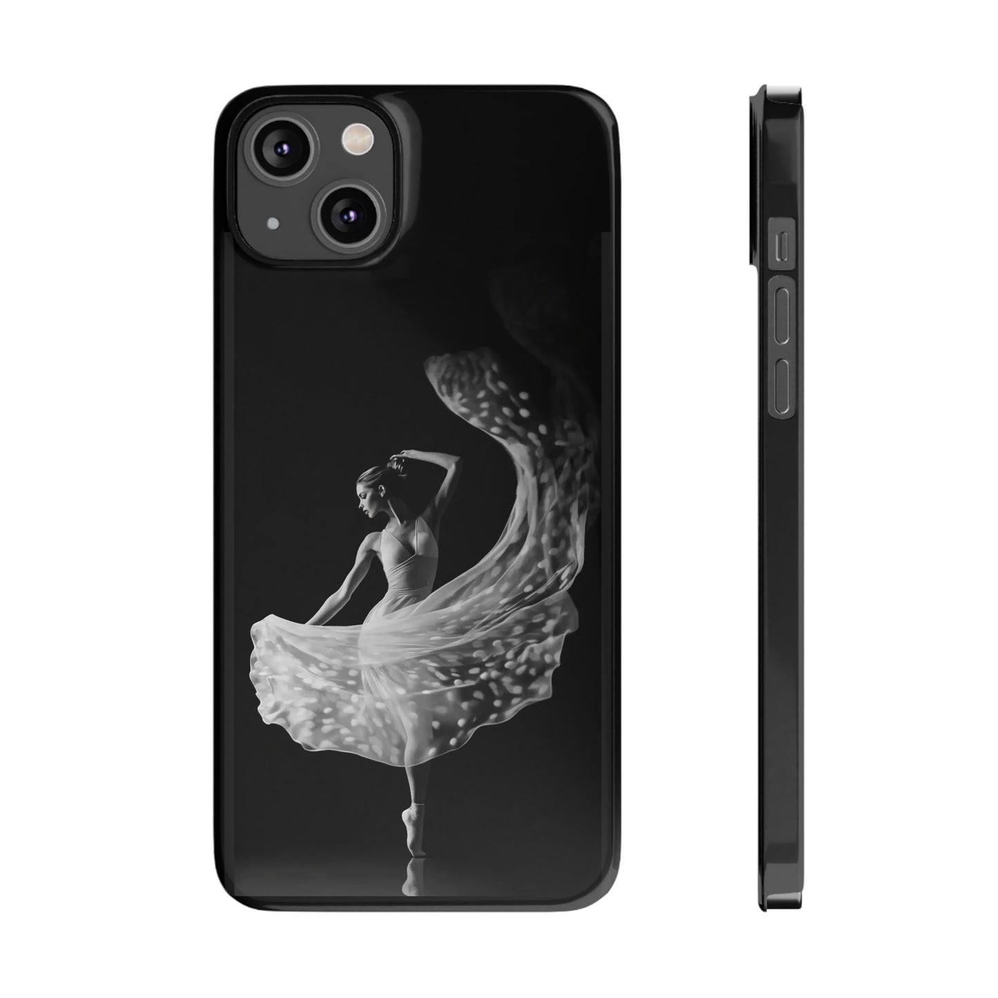 Dancer's Celestial Flow iPhone Case | Ballet Elegance Phone Protection | Starlit Performance Art | Dance Lifestyle | BailaFashion