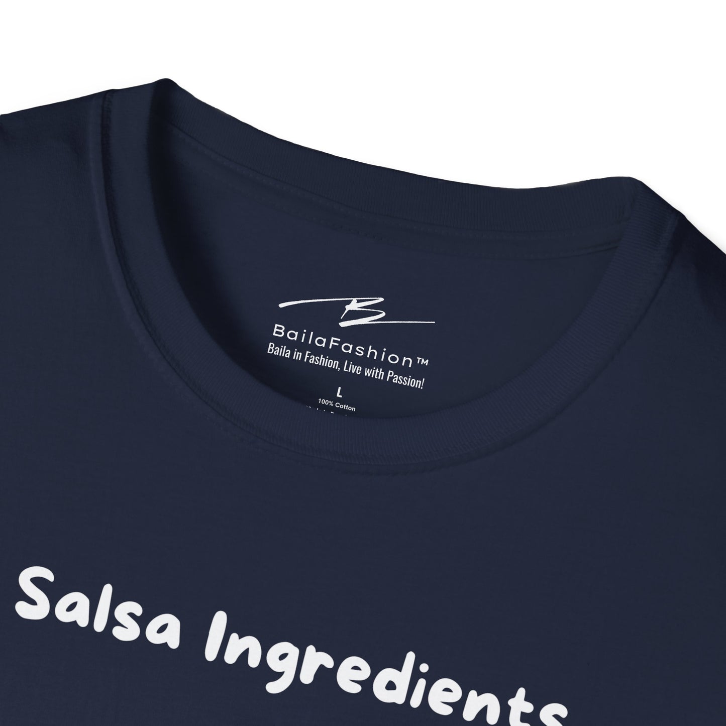 Salsa Ingredients Recipe T-Shirt | Latin Dance Humor | Rhythm Style Attitude | Dancer Gift | Dance Lifestyle | Matching Couple Tops