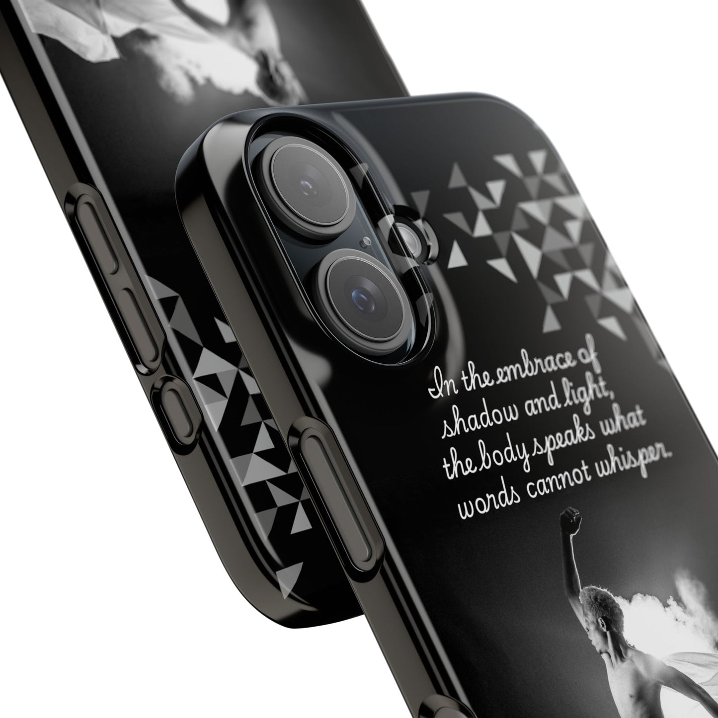 Whispered Motion iPhone Case | Shadow & Light Dance Art | Poetic Movement Design | Dance Lifestyle | BailaFashion