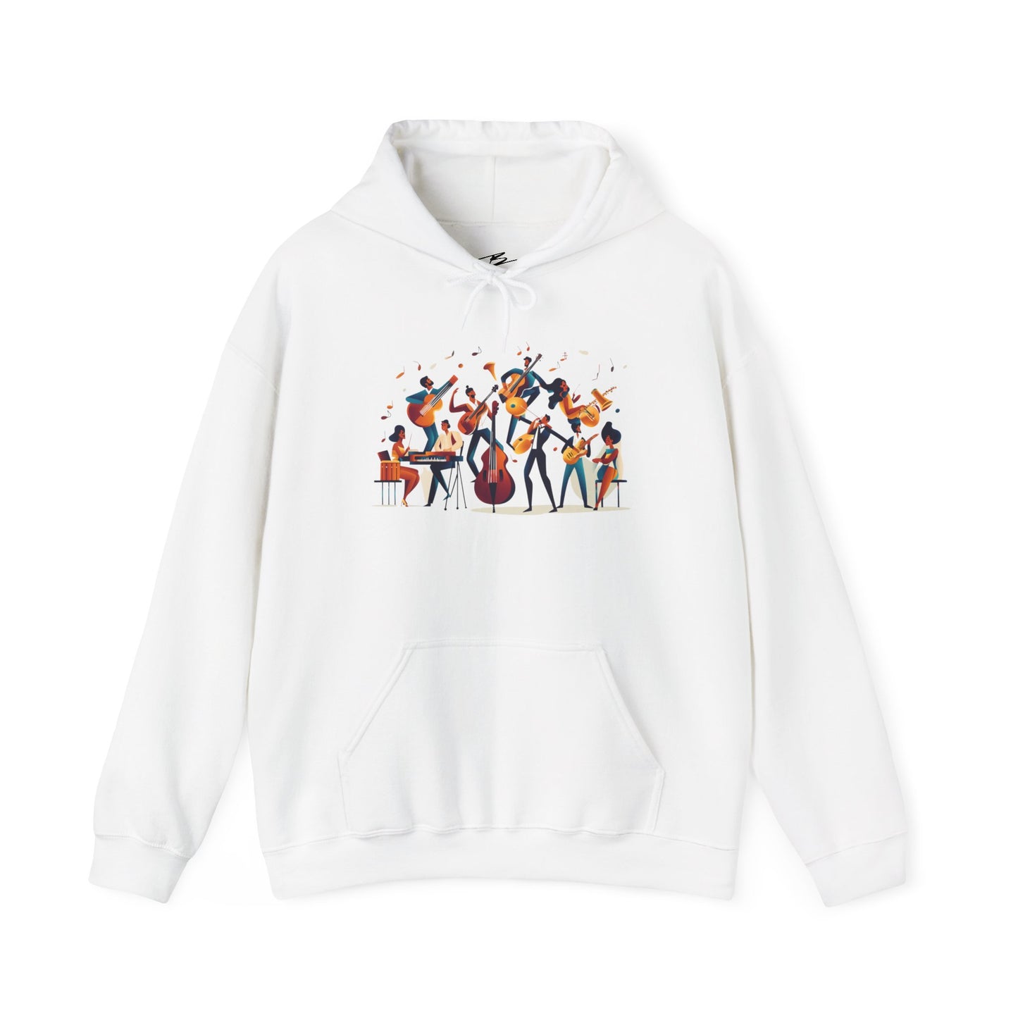 Salsa Orchestra Band Hoodie | Modern Music Art | Latin Jazz Illustration | Musician Dancer Gift | BailaFashion Comfy Casual Couple Wear