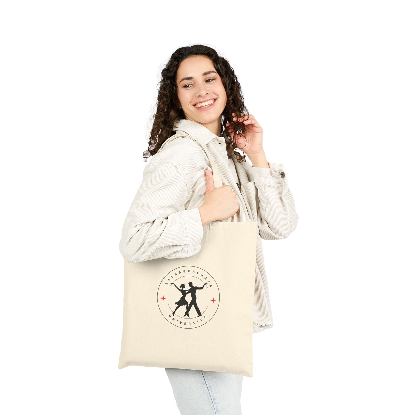 Salsa & Bachata University Tote Bag | Latin Dance Academy | Partner Dance School Design | Dancer Study Canvas