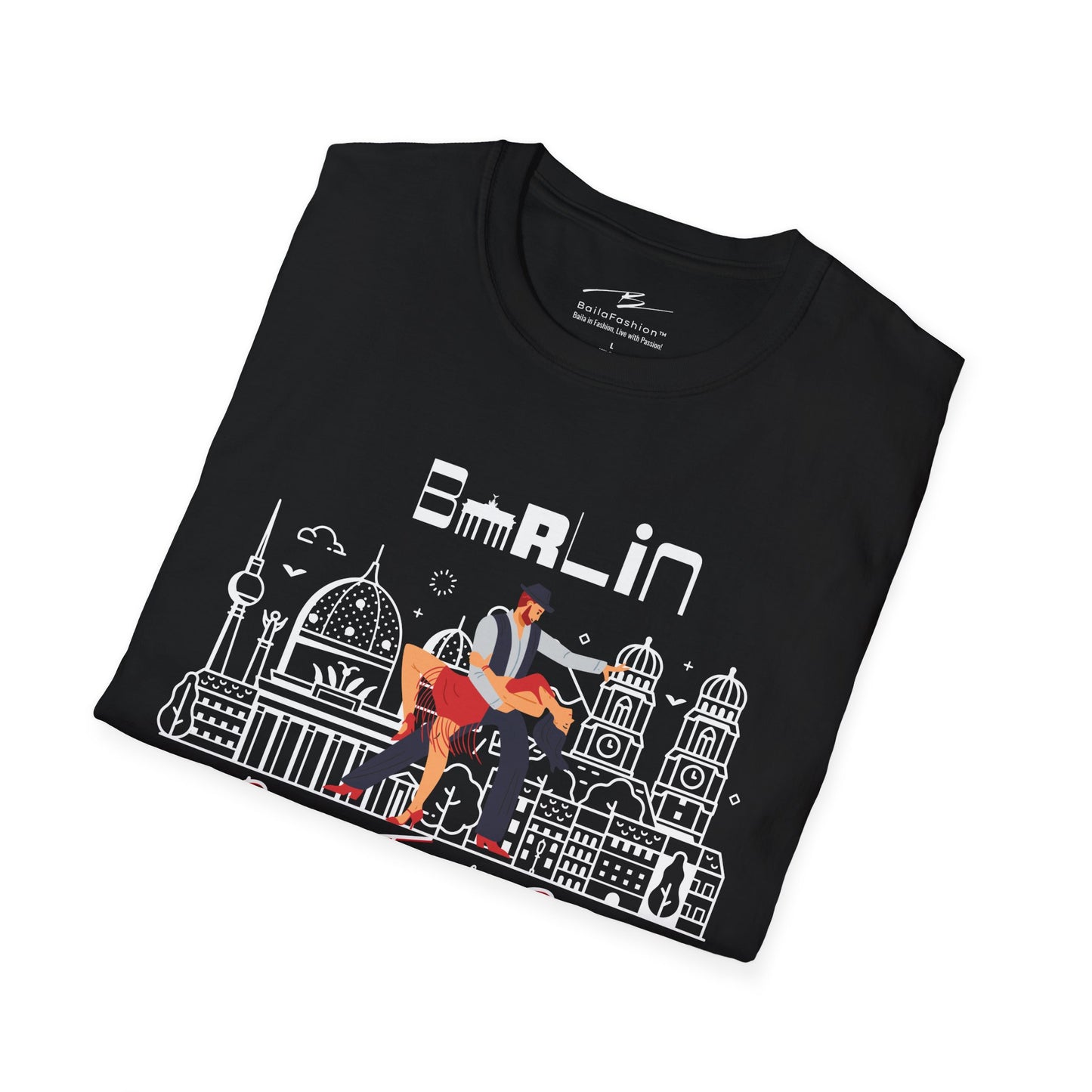 Berlin Dance Travel Repeat T-Shirt | Salsa Bachata Lovers Tee | Dance Lifestyle Shirt for Classes Socials Festivals | Matching Couple Tops