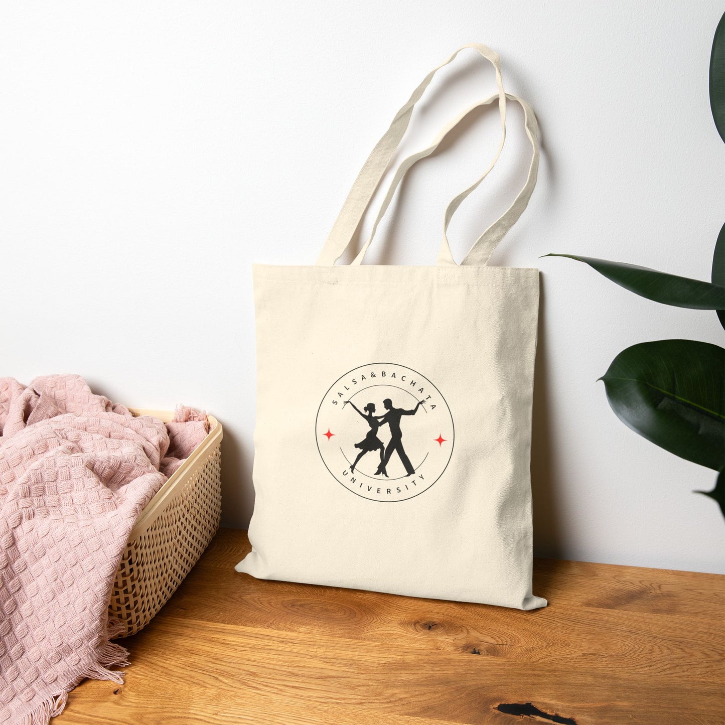 Salsa & Bachata University Tote Bag | Latin Dance Academy | Partner Dance School Design | Dancer Study Canvas