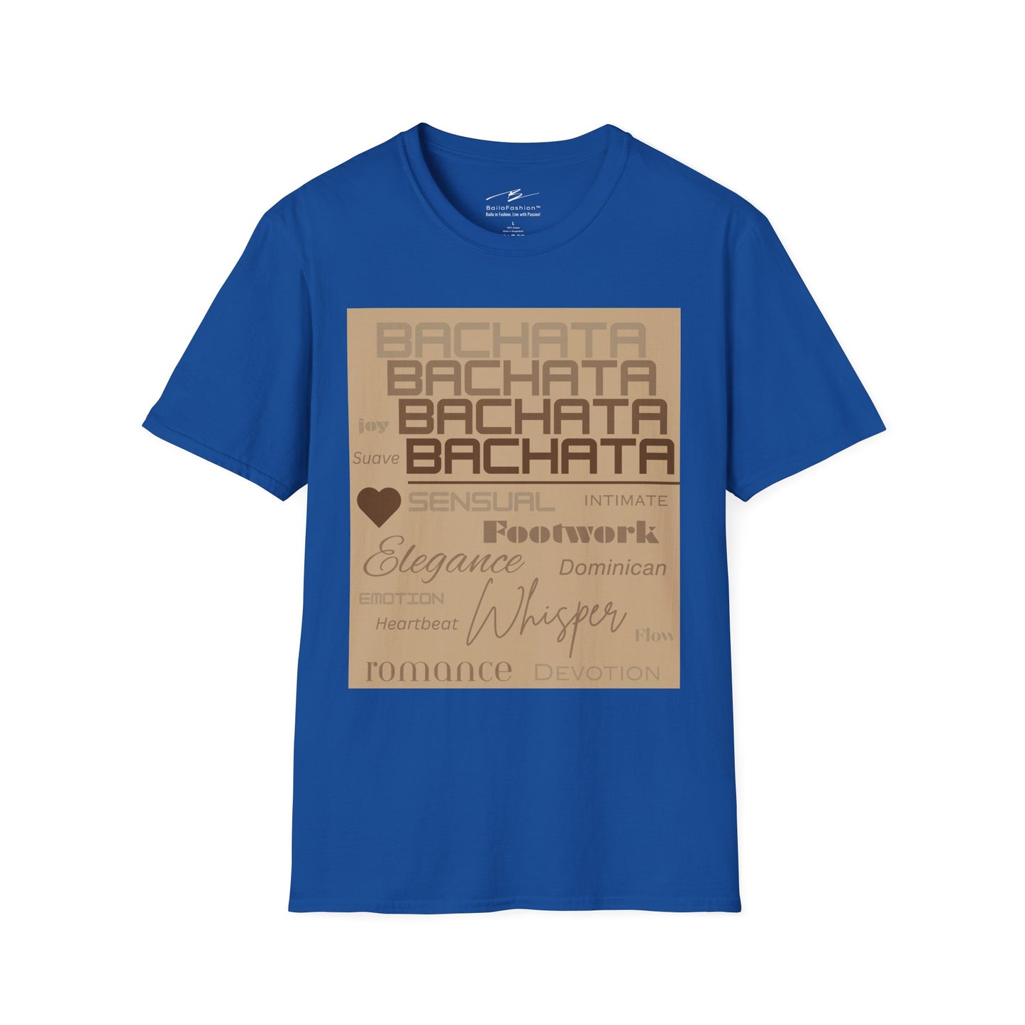 Bachata Essence T-Shirt | Latin Dance Typography Tee | Sensual Rhythm Elegance | Bachata Dancer Gift | BailaFashion Studio Dancewear