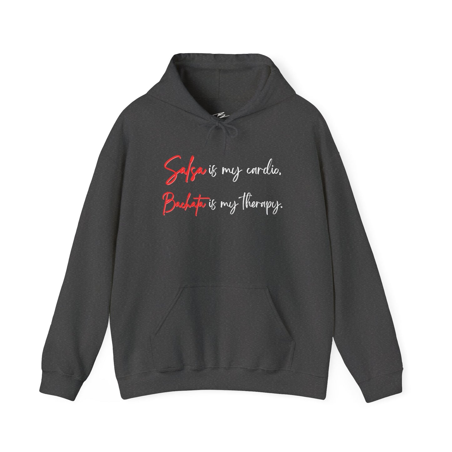 Salsa Is My Cardio Bachata Is My Therapy Hoodie | Latin Dance Quote | Dancer Lifestyle Pullover | Comfy Casual Wear | Matching Couple Hoodie