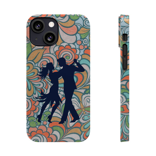 Retro Paisley iPhone Case | Latin Dance Couple | Vintage Salsa Art | Floral Dance Design | BailaFashion Dance Lifestyle