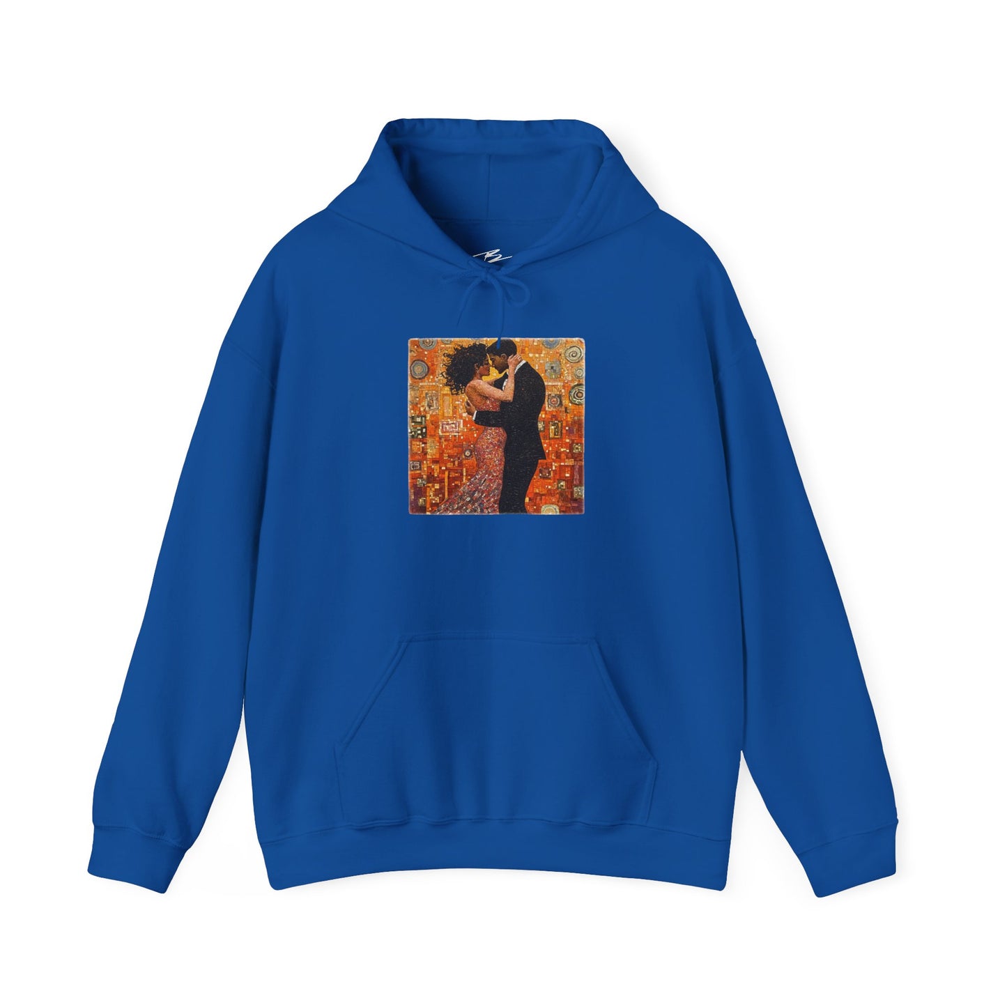 Amber Embrace Dance Hoodie | Intimate Bachata Connection | Latin Dance Couple Apparel | Sensual Dance Art | BailaFashion Dance Lifestyle
