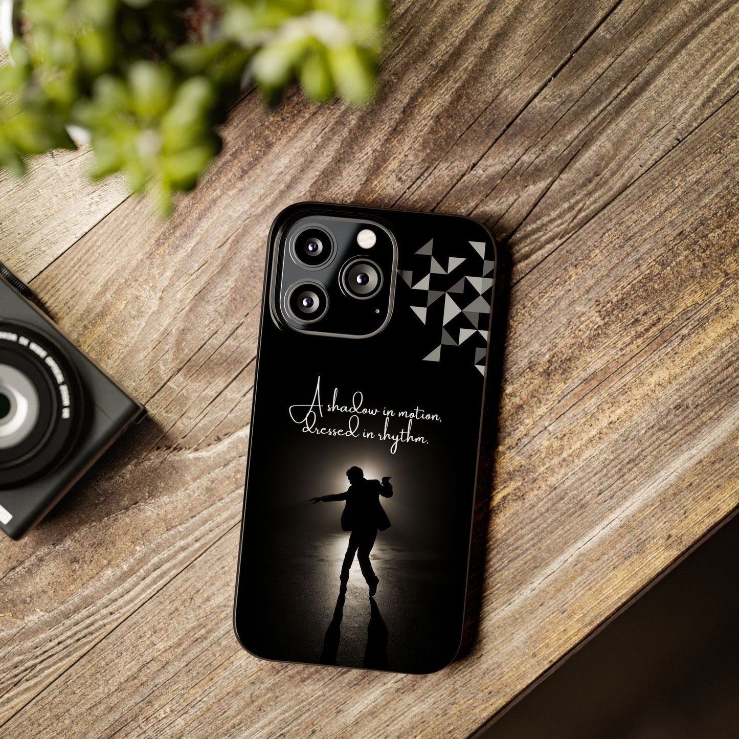 Shadow Dancer iPhone Case | Rhythm in Motion Art | Geometric Dance Silhouette | BailaFashion Dance Lifestyle