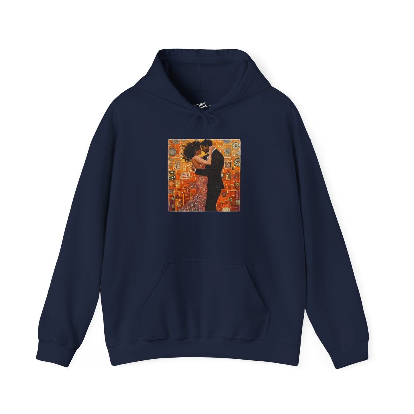 Amber Embrace Dance Hoodie | Intimate Bachata Connection | Latin Dance Couple Apparel | Sensual Dance Art | BailaFashion Dance Lifestyle