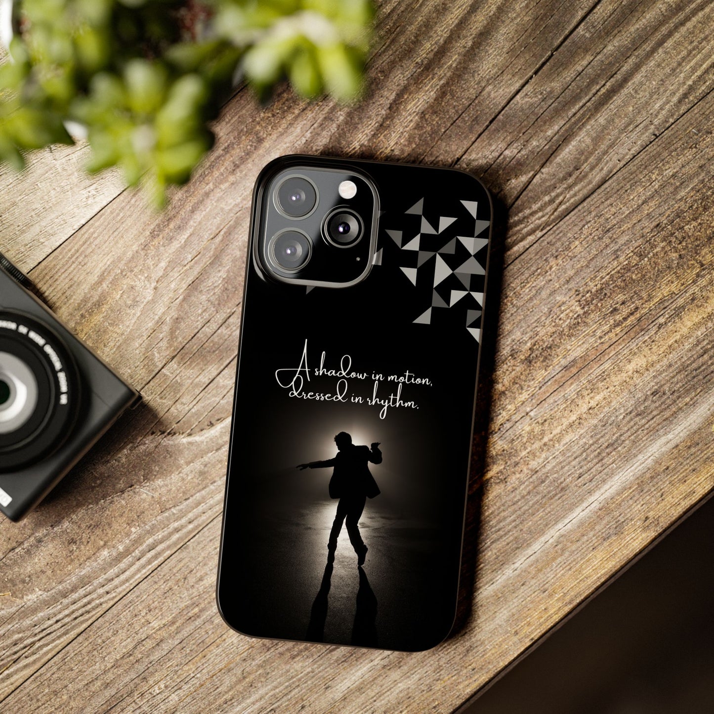 Shadow Dancer iPhone Case | Rhythm in Motion Art | Geometric Dance Silhouette | BailaFashion Dance Lifestyle