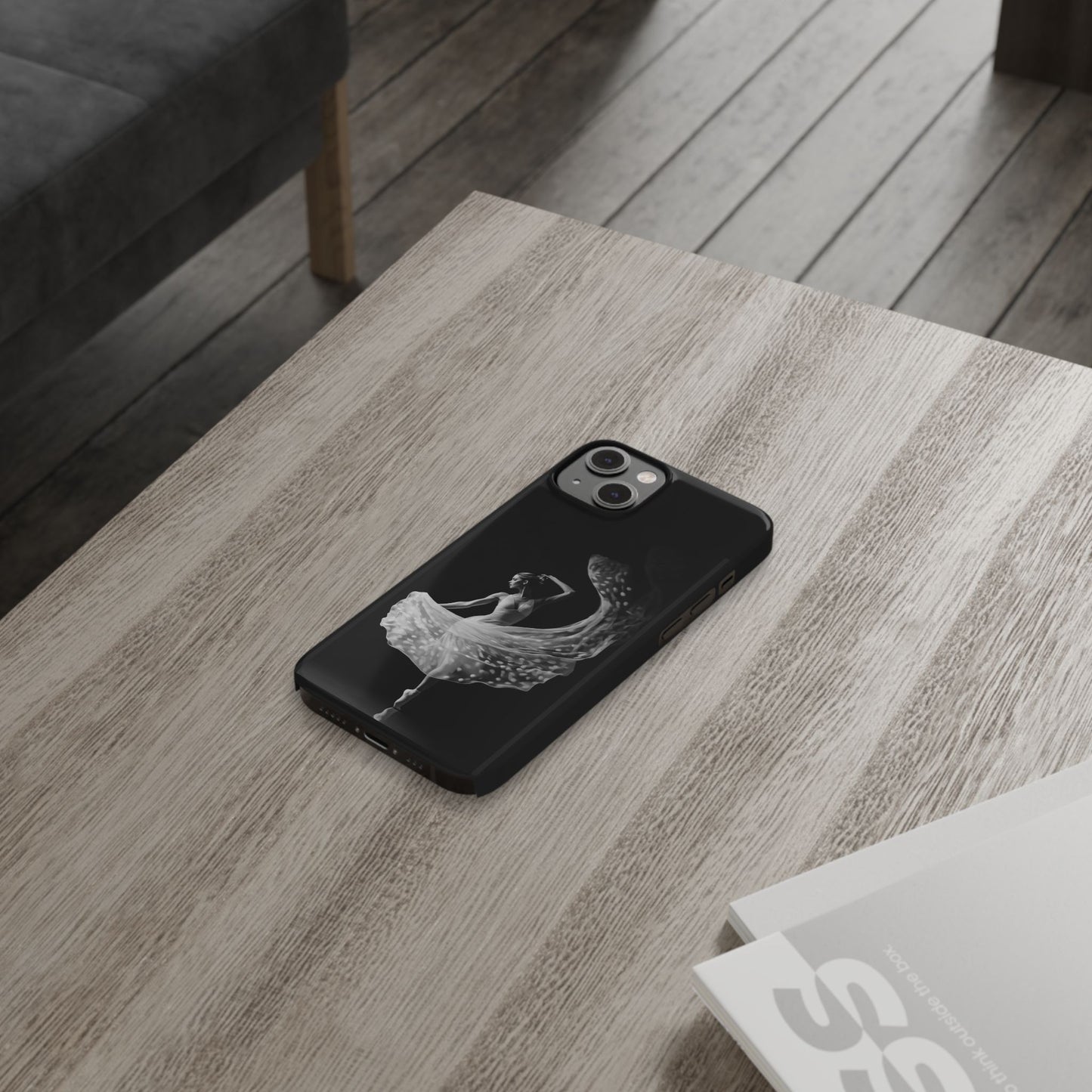 Dancer's Celestial Flow iPhone Case | Ballet Elegance Phone Protection | Starlit Performance Art | Dance Lifestyle | BailaFashion