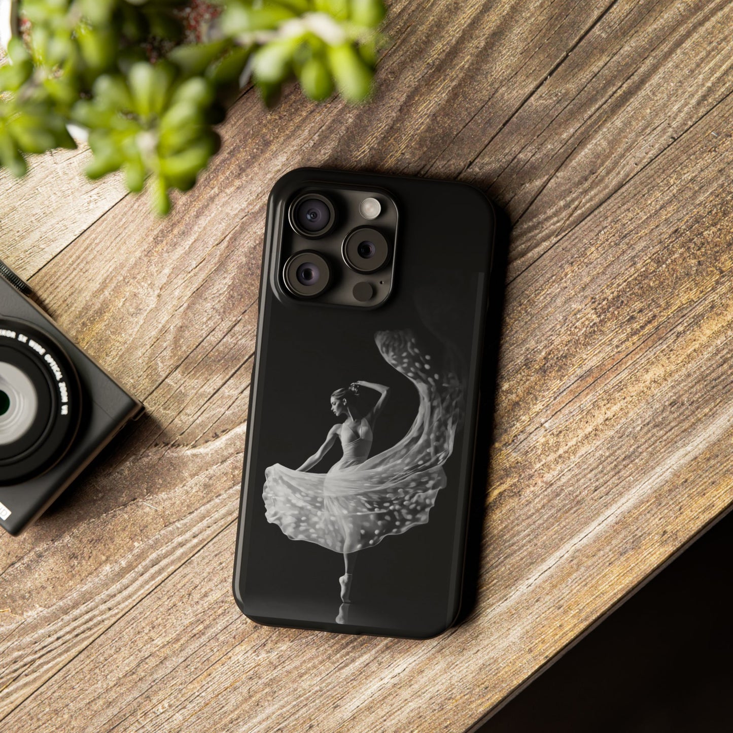 Dancer's Celestial Flow iPhone Case | Ballet Elegance Phone Protection | Starlit Performance Art | Dance Lifestyle | BailaFashion
