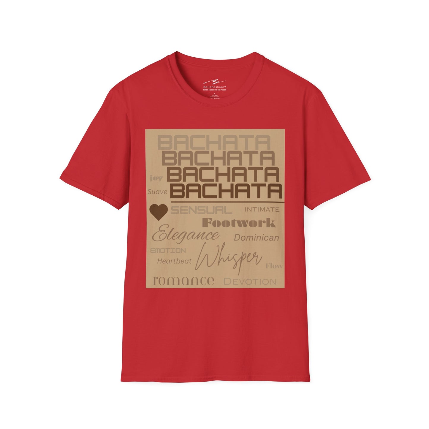 Bachata Essence T-Shirt | Latin Dance Typography Tee | Sensual Rhythm Elegance | Bachata Dancer Gift | BailaFashion Studio Dancewear