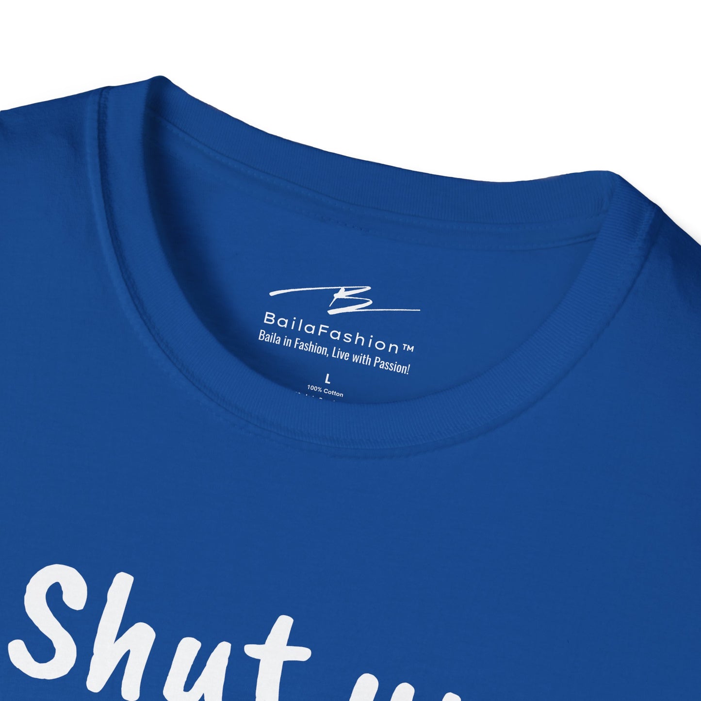 Shut Up and LEAD! T-Shirt | Follower's Dance Humor N Attitude | Smart Ass Back Print | Salsa Bachata Couple Tee | BailaFashion Streetwear