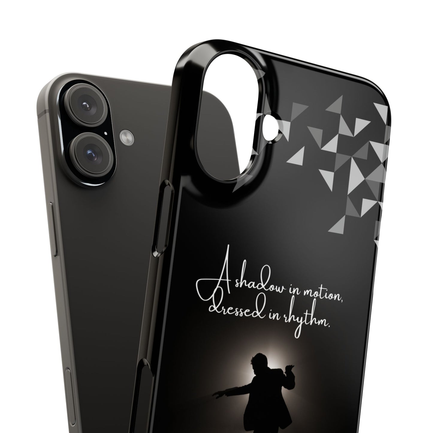 Shadow Dancer iPhone Case | Rhythm in Motion Art | Geometric Dance Silhouette | BailaFashion Dance Lifestyle