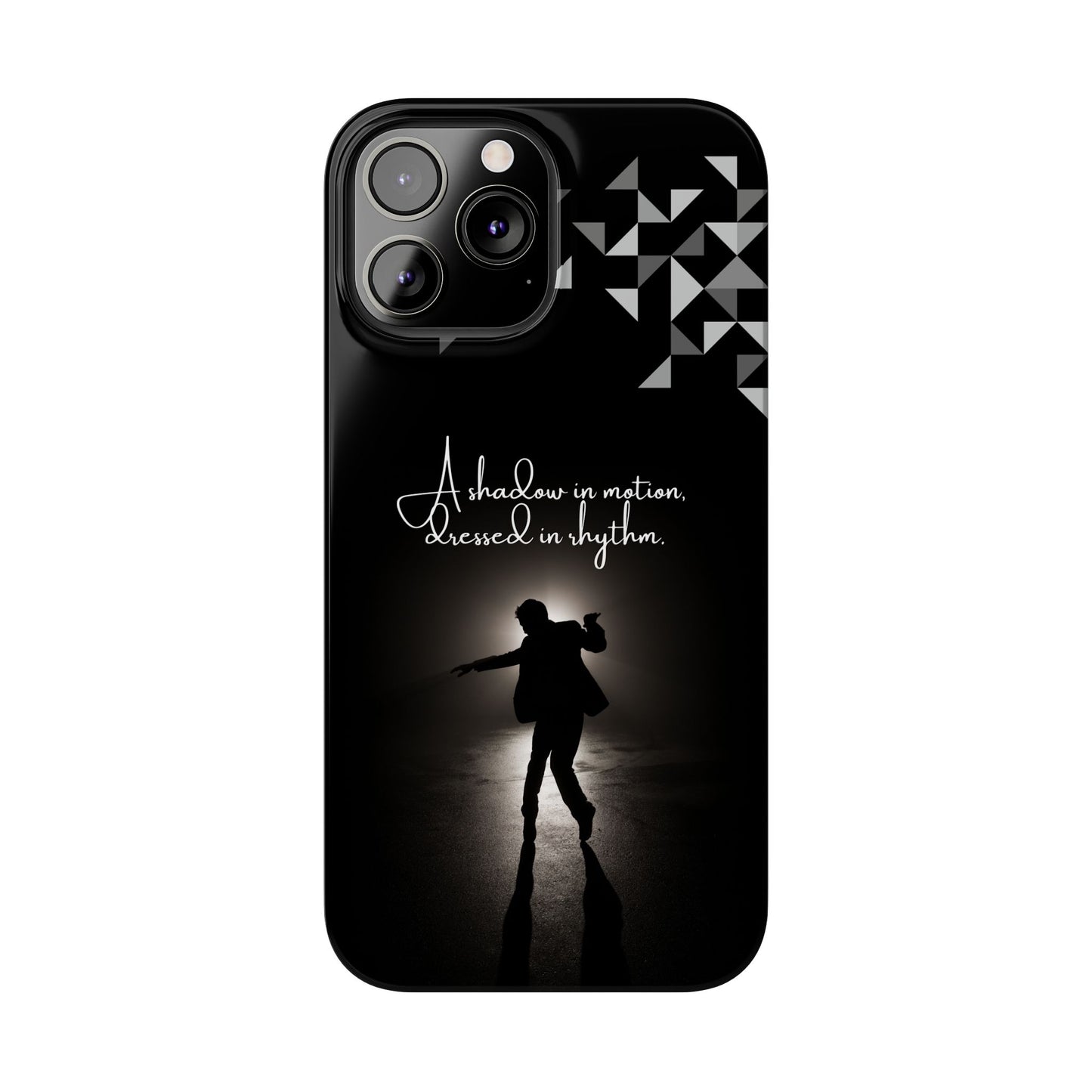 Shadow Dancer iPhone Case | Rhythm in Motion Art | Geometric Dance Silhouette | BailaFashion Dance Lifestyle