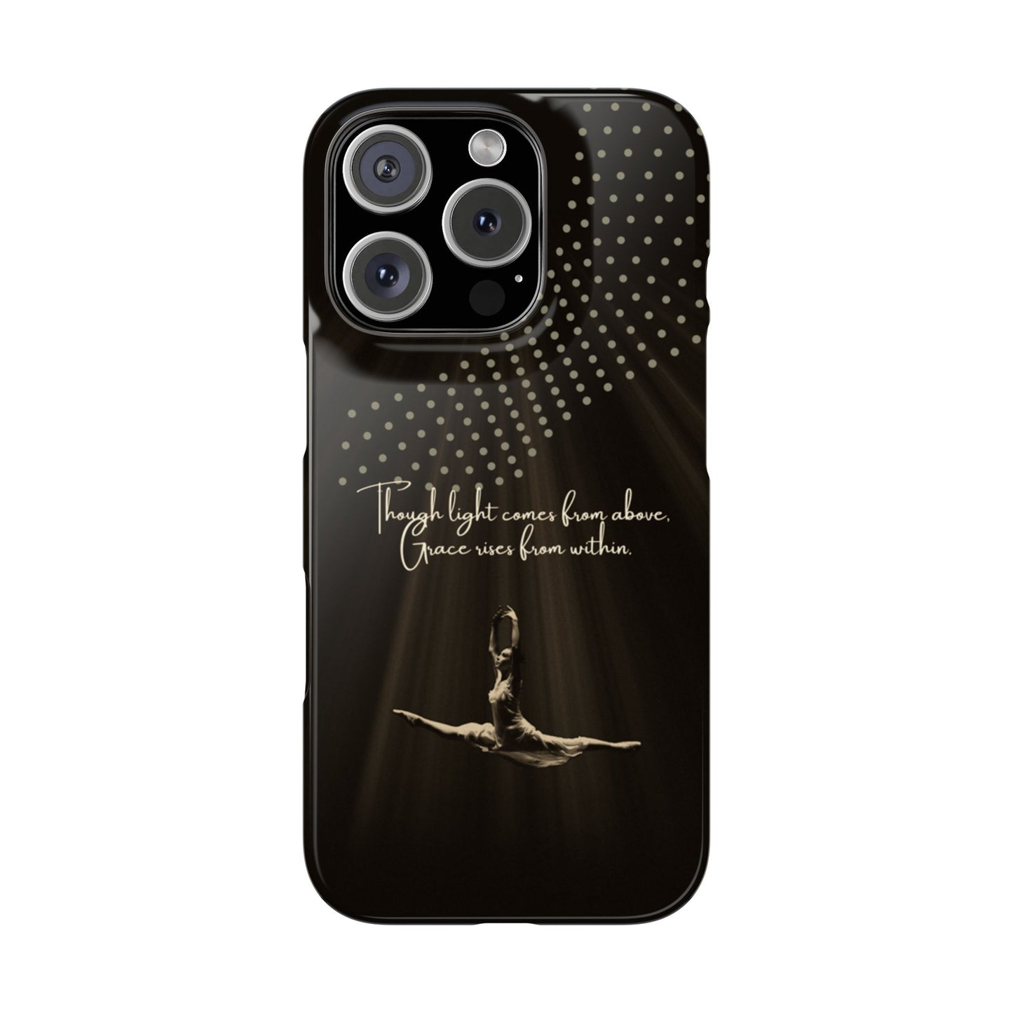 Divine Flight iPhone Case | Ballet Grace Art | Inspirational Dance Quote | Dance Lifestyle | BailaFashion