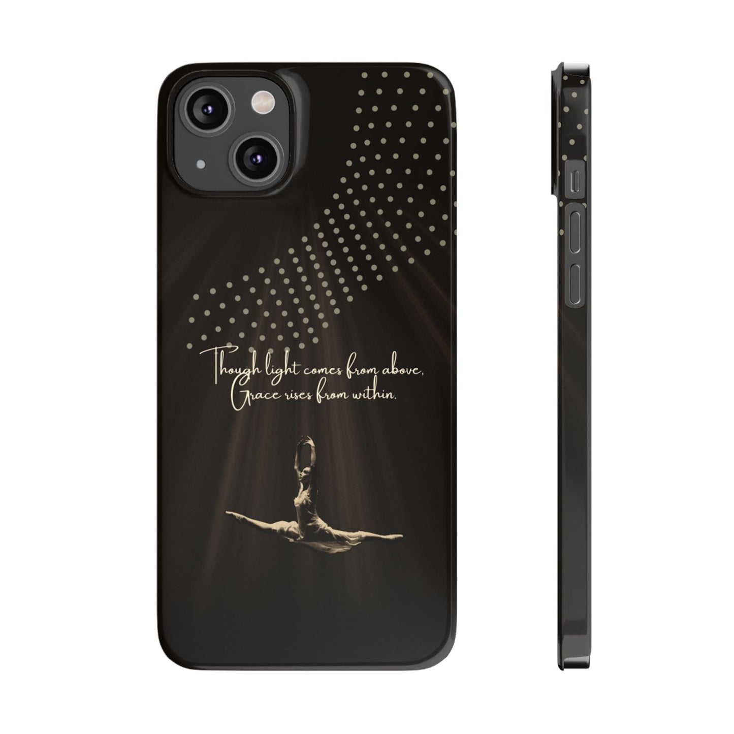 Divine Flight iPhone Case | Ballet Grace Art | Inspirational Dance Quote | Dance Lifestyle | BailaFashion