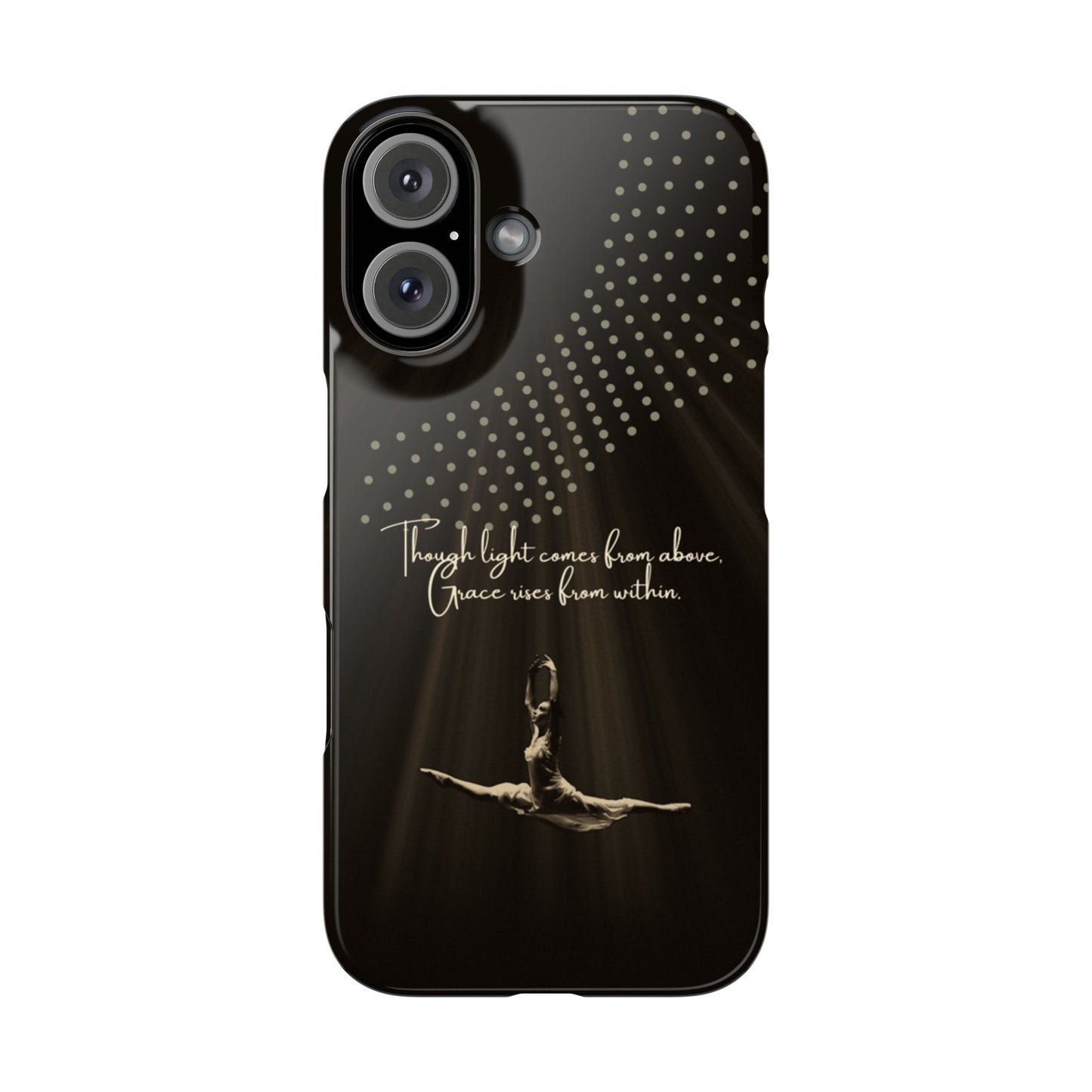 Divine Flight iPhone Case | Ballet Grace Art | Inspirational Dance Quote | Dance Lifestyle | BailaFashion