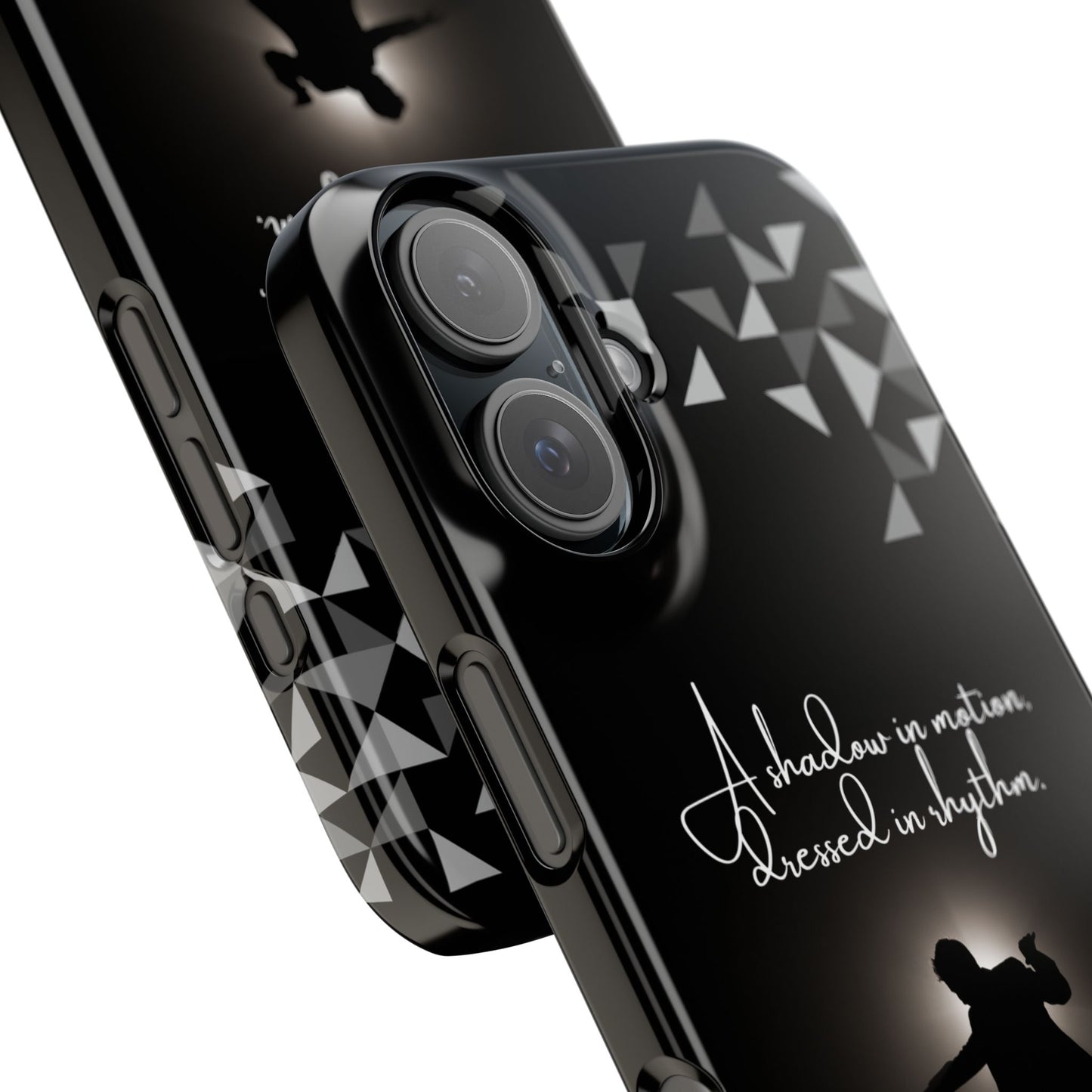 Shadow Dancer iPhone Case | Rhythm in Motion Art | Geometric Dance Silhouette | BailaFashion Dance Lifestyle