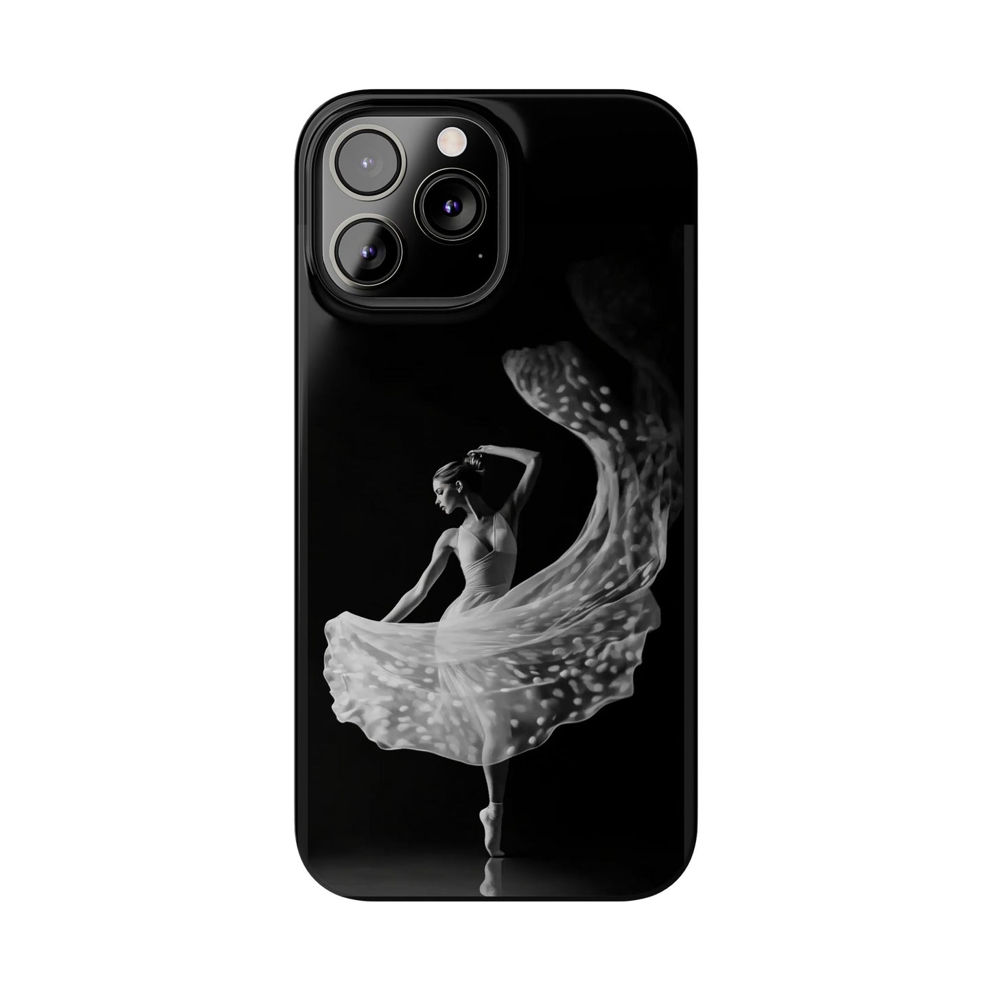 Dancer's Celestial Flow iPhone Case | Ballet Elegance Phone Protection | Starlit Performance Art | Dance Lifestyle | BailaFashion