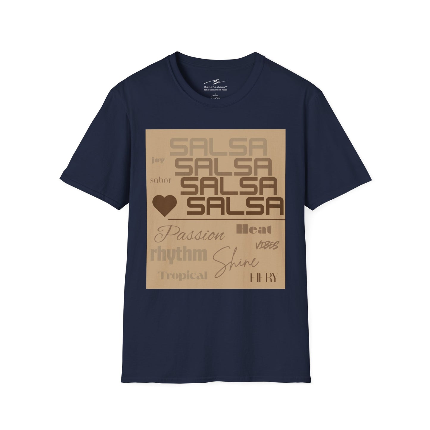 Salsa Essence Dancer T-Shirt | Latin Dance Typography Tee | Rhythm Passion Energy | Salsa Dancer Gift | Matching Couple Tops | BailaFashion