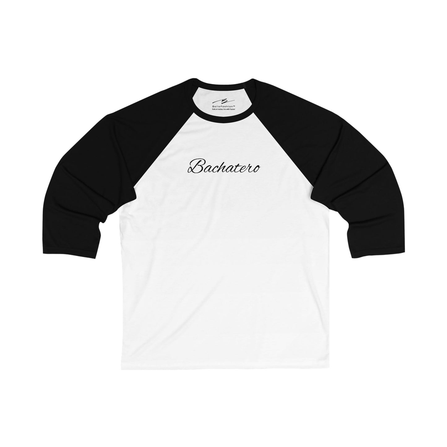 Bachatero 3/4 Sleeve Baseball T-Shirt | Latin Dance Identity Raglan Tee | Men's Bachata Dancer Gift | Dance Lifestyle Fashion | Couple Tops