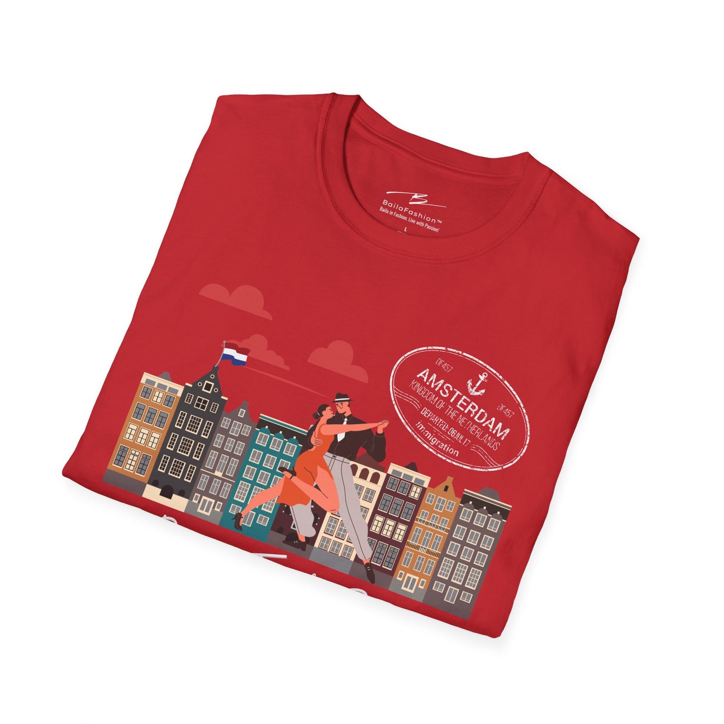 Amsterdam Dance Travel Repeat T-Shirt | Salsa Bachata Lovers Tee | Dance Lifestyle Shirt 4 Classes Socials Festivals | Matching Couple Tops