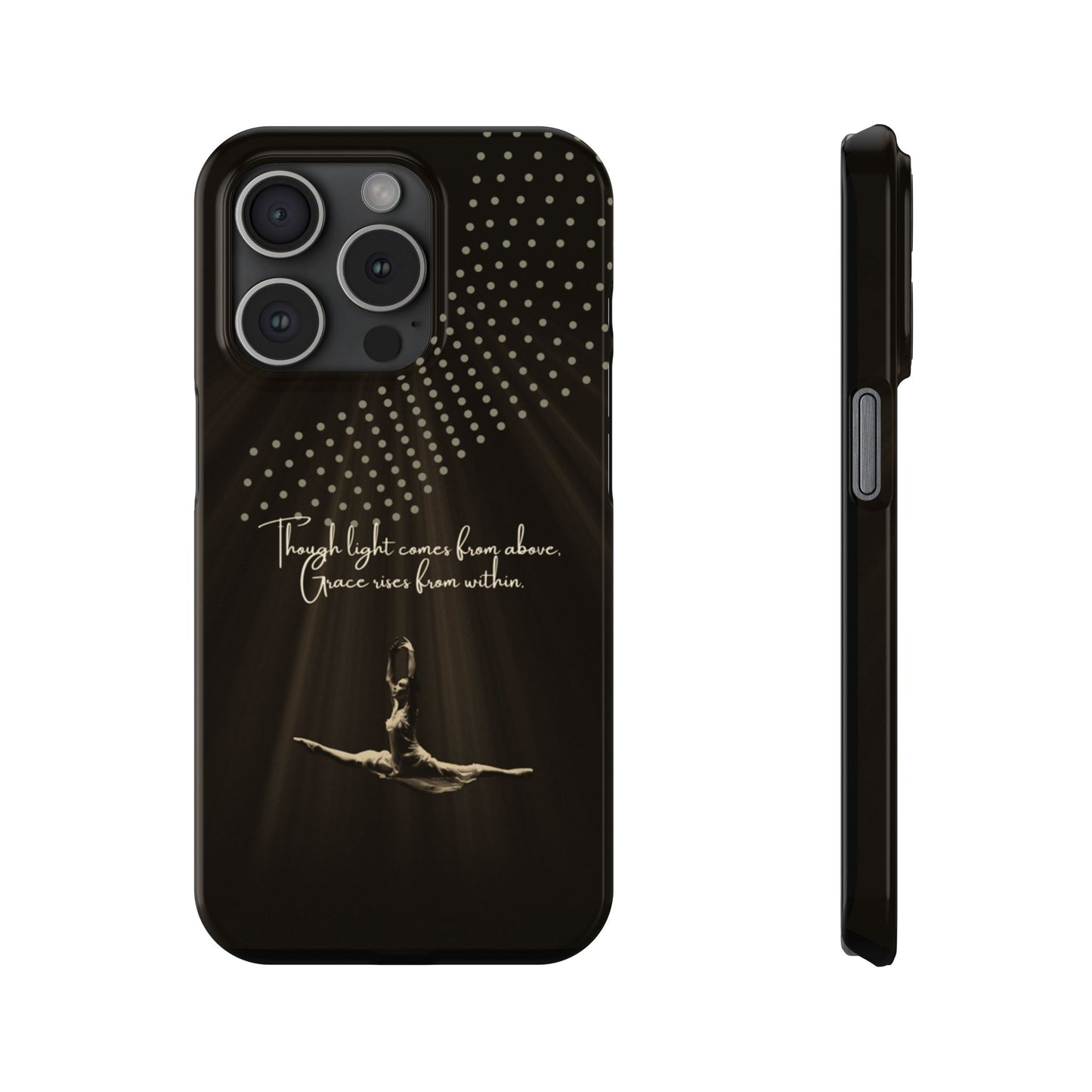 Divine Flight iPhone Case | Ballet Grace Art | Inspirational Dance Quote | Dance Lifestyle | BailaFashion