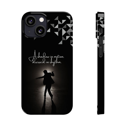 Shadow Dancer iPhone Case | Rhythm in Motion Art | Geometric Dance Silhouette | BailaFashion Dance Lifestyle