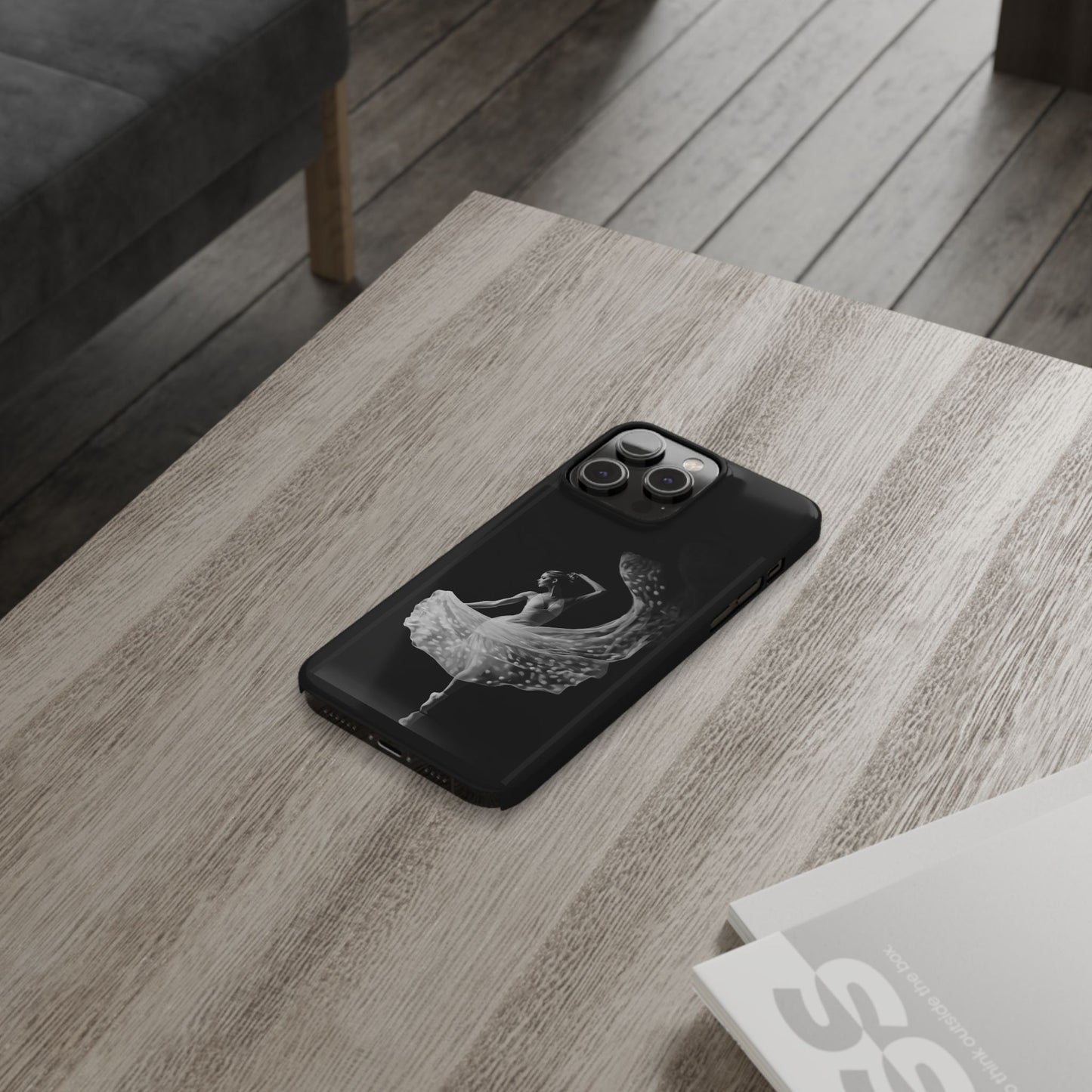Dancer's Celestial Flow iPhone Case | Ballet Elegance Phone Protection | Starlit Performance Art | Dance Lifestyle | BailaFashion