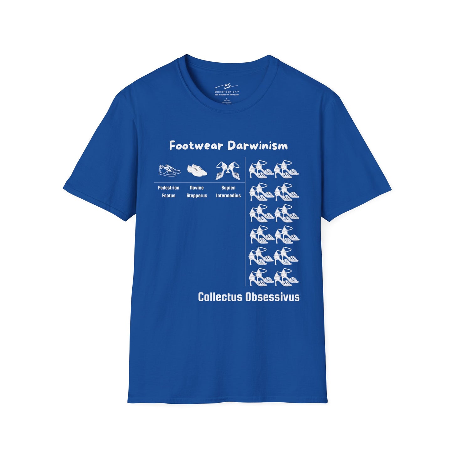 Footwear Darwinism T-Shirt | Dance Shoe Evolution | Latin Dancer Humor | Salsa Bachata Collection | Dance Lifestyle | Matching Couple Tops