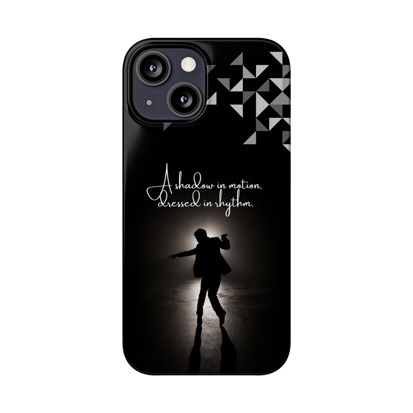 Shadow Dancer iPhone Case | Rhythm in Motion Art | Geometric Dance Silhouette | BailaFashion Dance Lifestyle