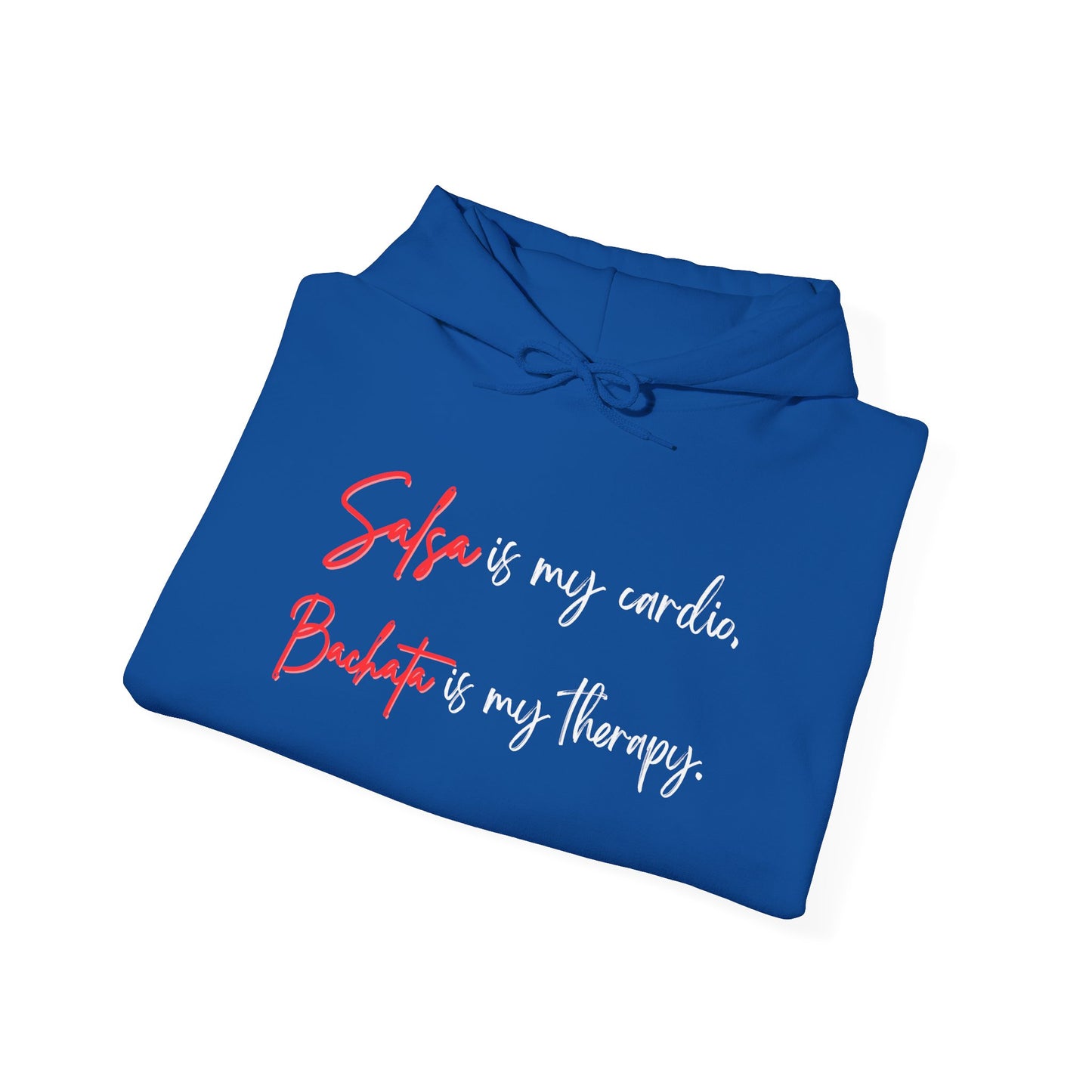 Salsa Is My Cardio Bachata Is My Therapy Hoodie | Latin Dance Quote | Dancer Lifestyle Pullover | Comfy Casual Wear | Matching Couple Hoodie