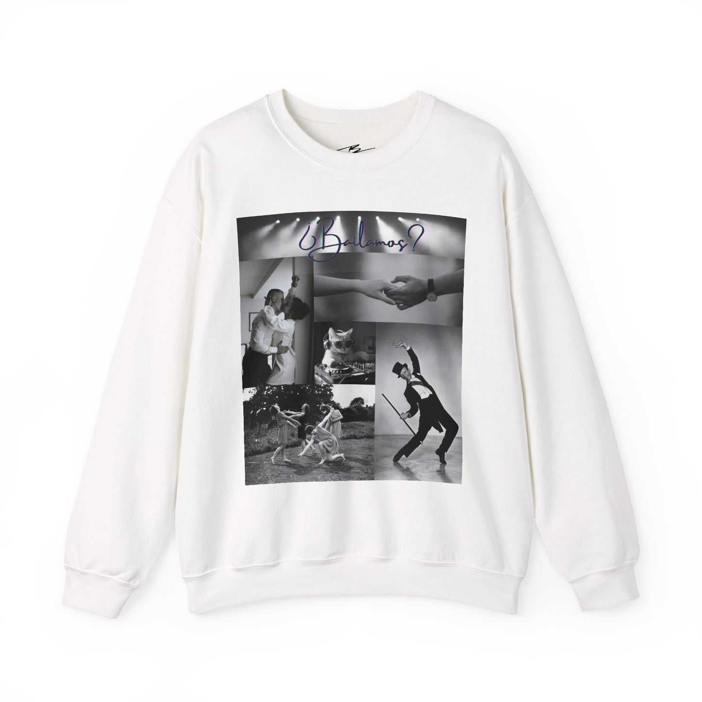 Bailamos Dance Collage Sweatshirt | Elegant Dance Couples | DJ Cat Latin Moments | Matching Couple Tops | Dance Lifestyle | Practice Wear