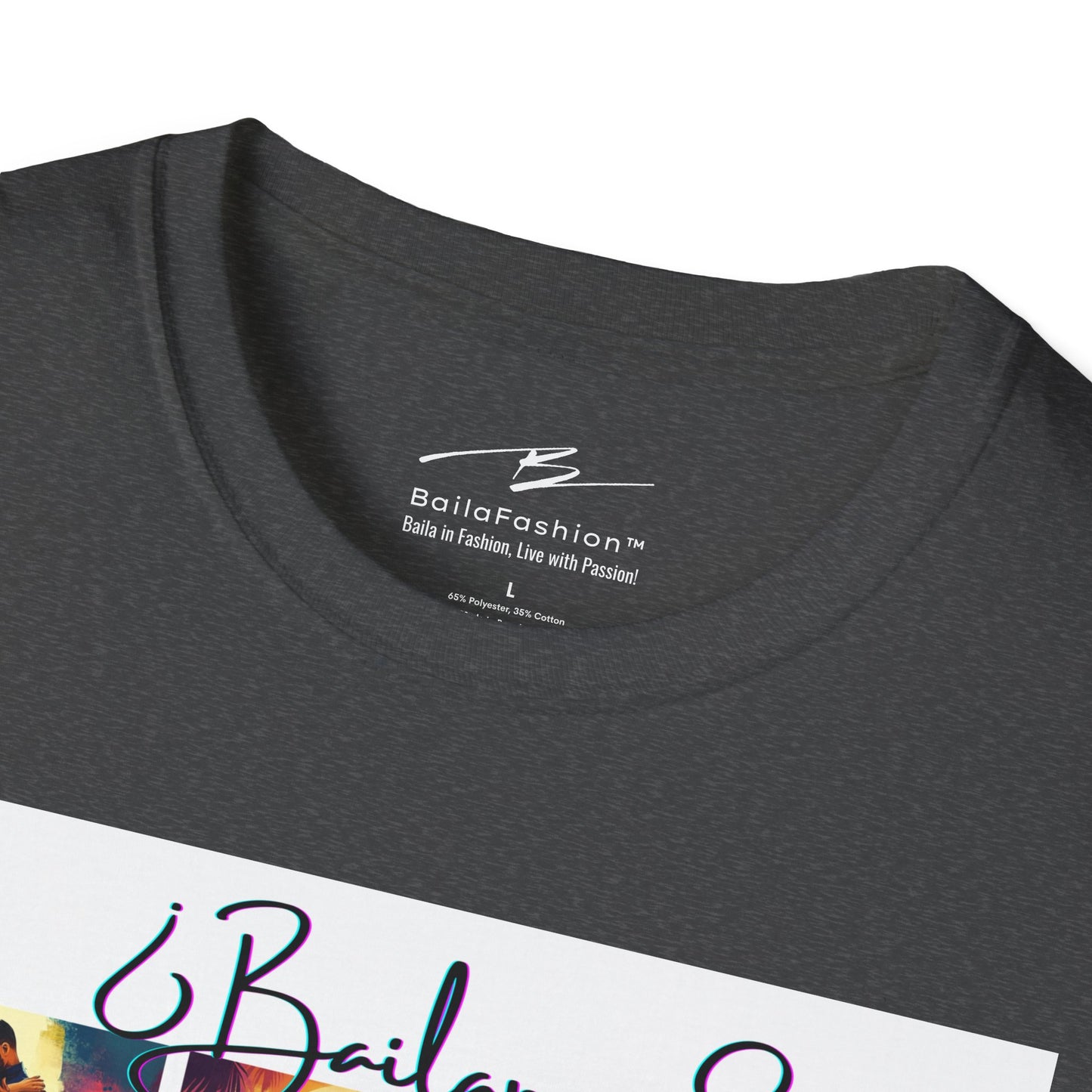 Bailamos? Latin Dance Collage T-Shirt | DJ Dog Salsa Bachata Scenes | Vibrant Dance Art | BailaFashion Streetwear | Dance Practice Tee