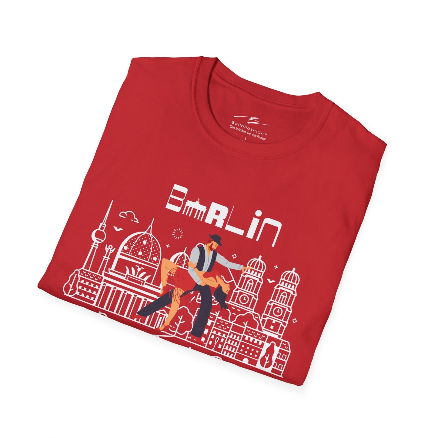 Berlin Dance Travel Repeat T-Shirt | Salsa Bachata Lovers Tee | Dance Lifestyle Shirt for Classes Socials Festivals | Matching Couple Tops